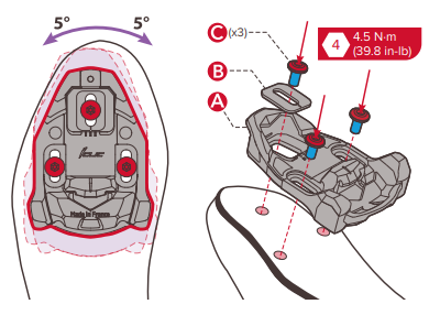 Spd cleat hot sale torque